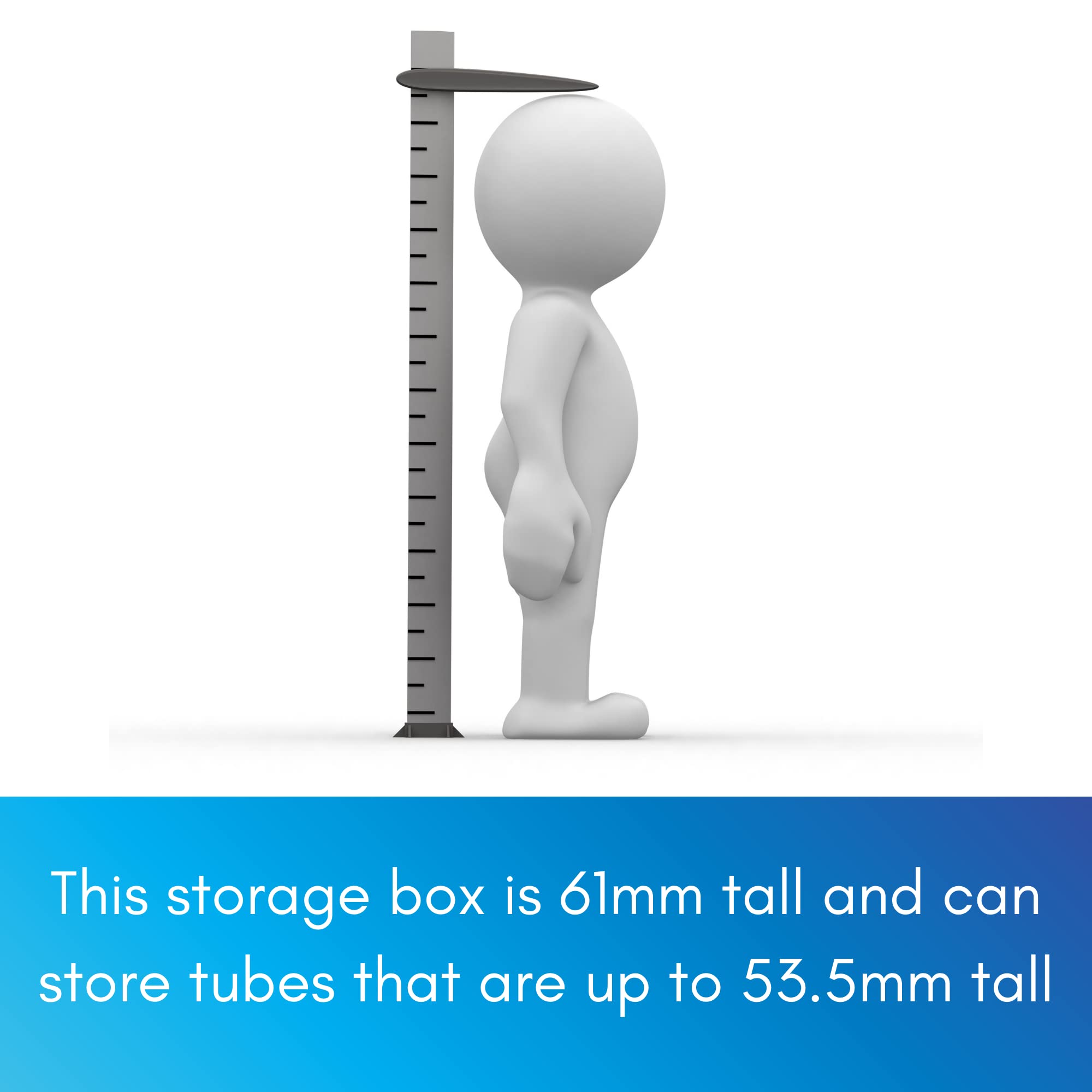 Scatola Con Griglia Camlab - Plastica, Antizoccolo Stick-on, 100 Posti, Blu - Foto 9