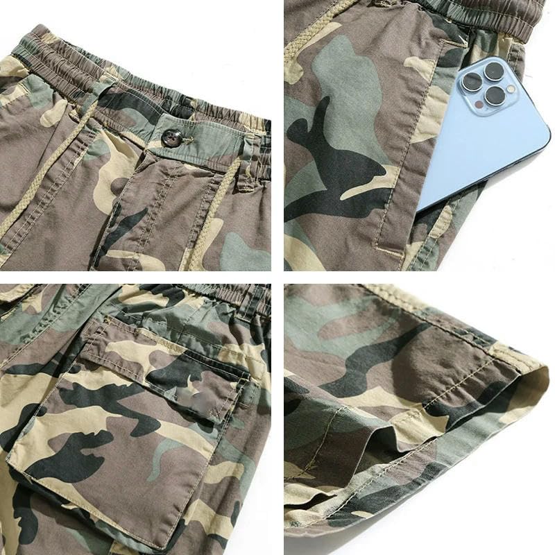 Bermudas de algodón para hombre, estilo táctico, transpirables, estilo casual