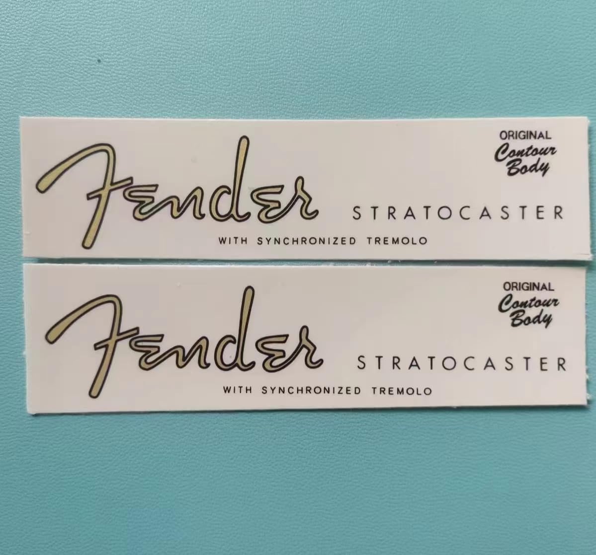Fits For Fender Electric Guitar & Bass Head Stickers - ST Logo Water Transfer Stickers - Trademark Tearable Film