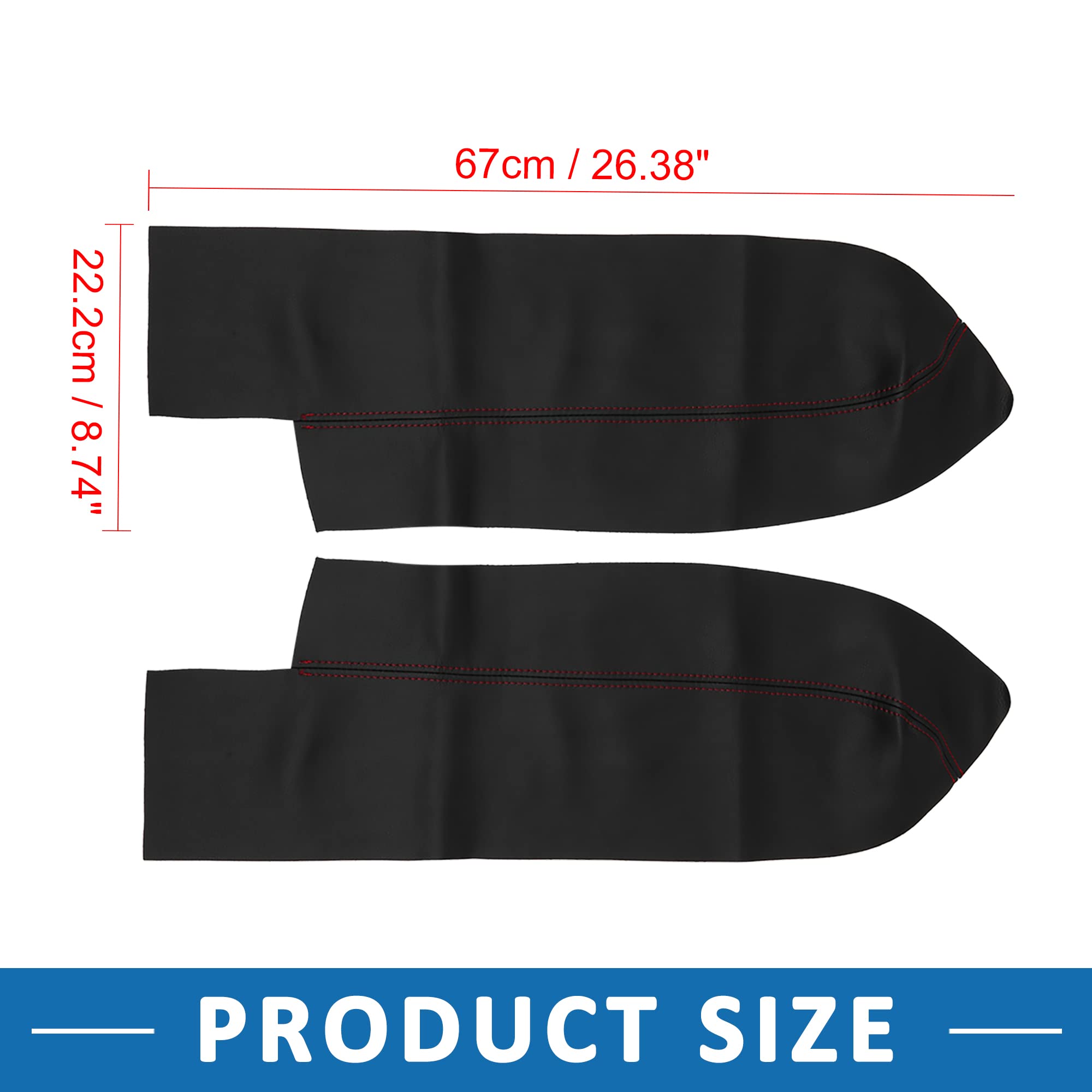 A ABSOPRO Automobile Bracciolo Copertura Console Box Pad per Honda CRV 2007-2012 (2Set)
