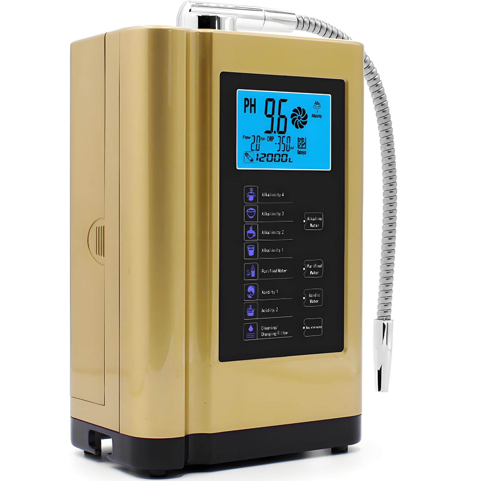 DNEPEI Hydrogen-Rich Alkaline Water Generator for Daily Hydration Gold
