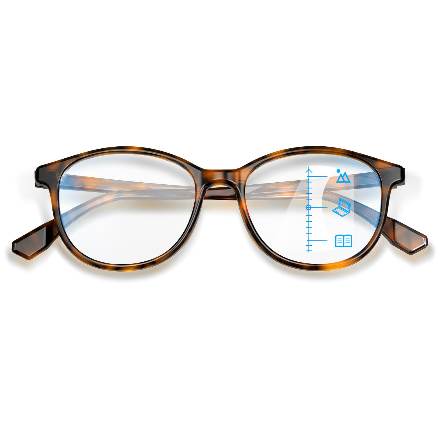 VISOONE Anti-Fog Ultralight Progressive Multifocal Fashionable TR90 Reading Glasses for Women readers