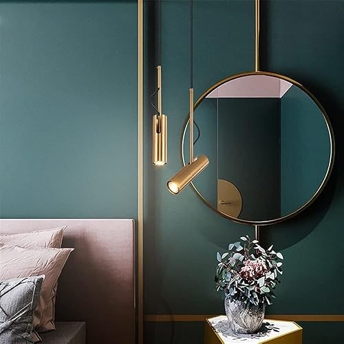 Miniatura 3 de Lámpara de techo para decoración artística, lámpara colgante LED de tubo cilíndrico largo, lámpara colgante de hierro moderna nórdica, lámparas