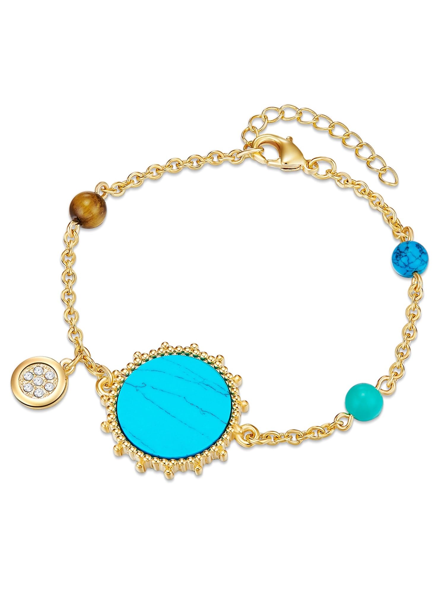 Lulu & Jane Bracciale ad ancora da Donna in Lega ferro con Ornato con cristalli