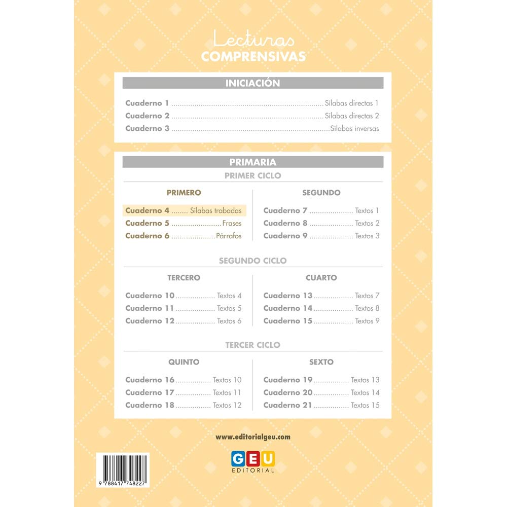 Pack Lecturas Comprensivas 1º Educación Primaria: Cuaderno 4, 5 y 6 Mejora Comprensión Lectora