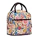 Fashion Lunch Bag Tote for Women Work School Travel Make Up Bag Diaper Organizer Bag - Pink Dot