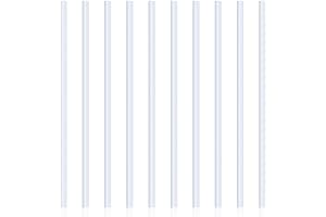 10-Piece Sliding Bar Binding Report Cover Spine Bars (White)