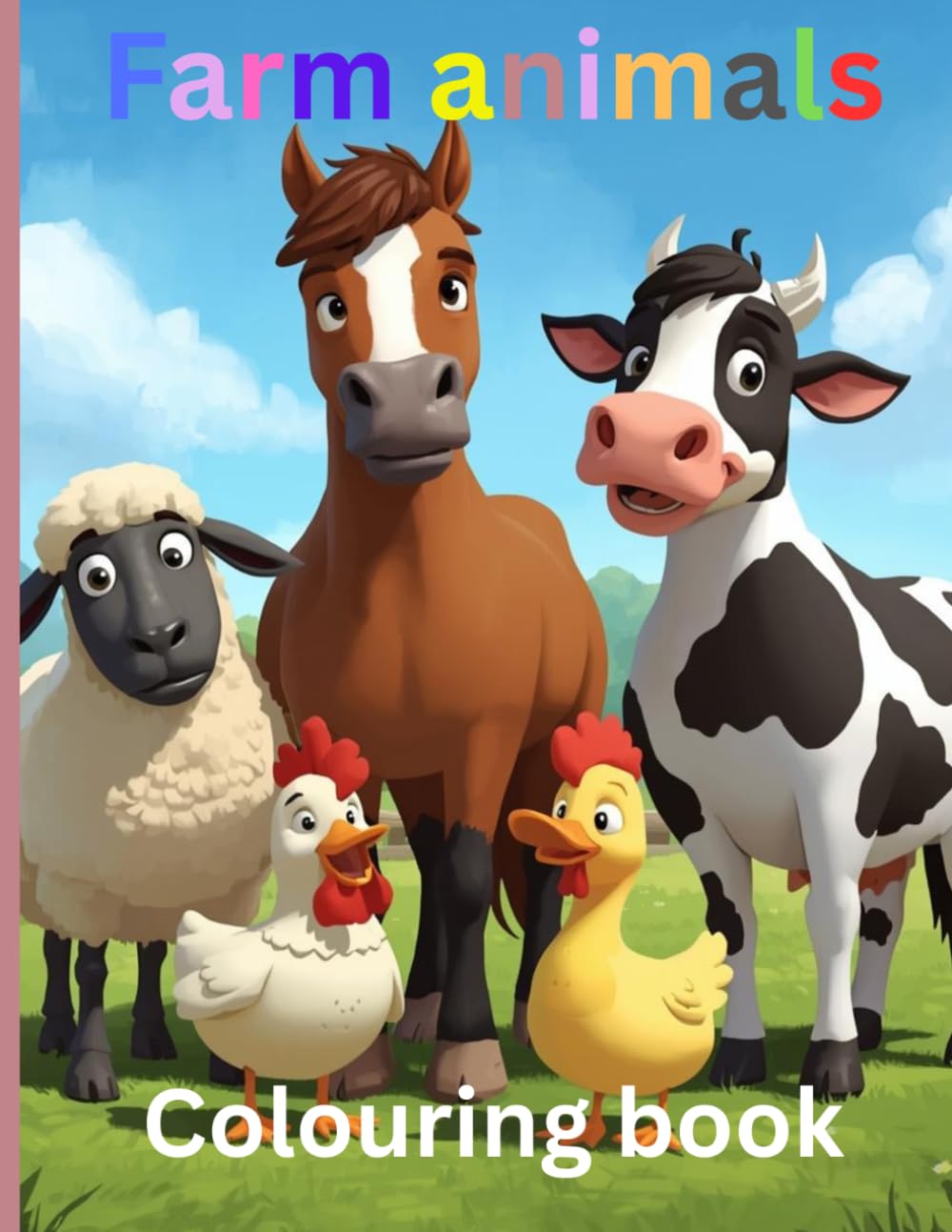 Farm Animal coloring Book: Adorable illustrations for your little one