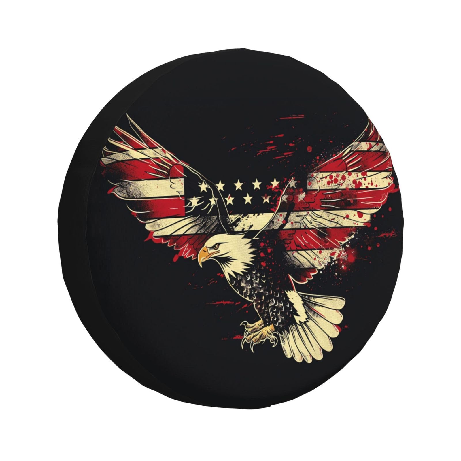Spare Tire Cover American Eagle Wheel Covers USA Flag Weatherproof Universal Wheel Protectors for Rv SUV Camper Travel Trailer 16 Inch