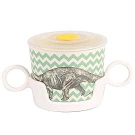 shopwithgreen 7Pcs/Set Bamboo Kids Dinnerware Set - Children Dishes - Food Plate Bowl Cup Spoon Fork Set Dishware, Cartoon Tableware, Dishwasher Safe Kids Healthy Mealtime, BPA Free