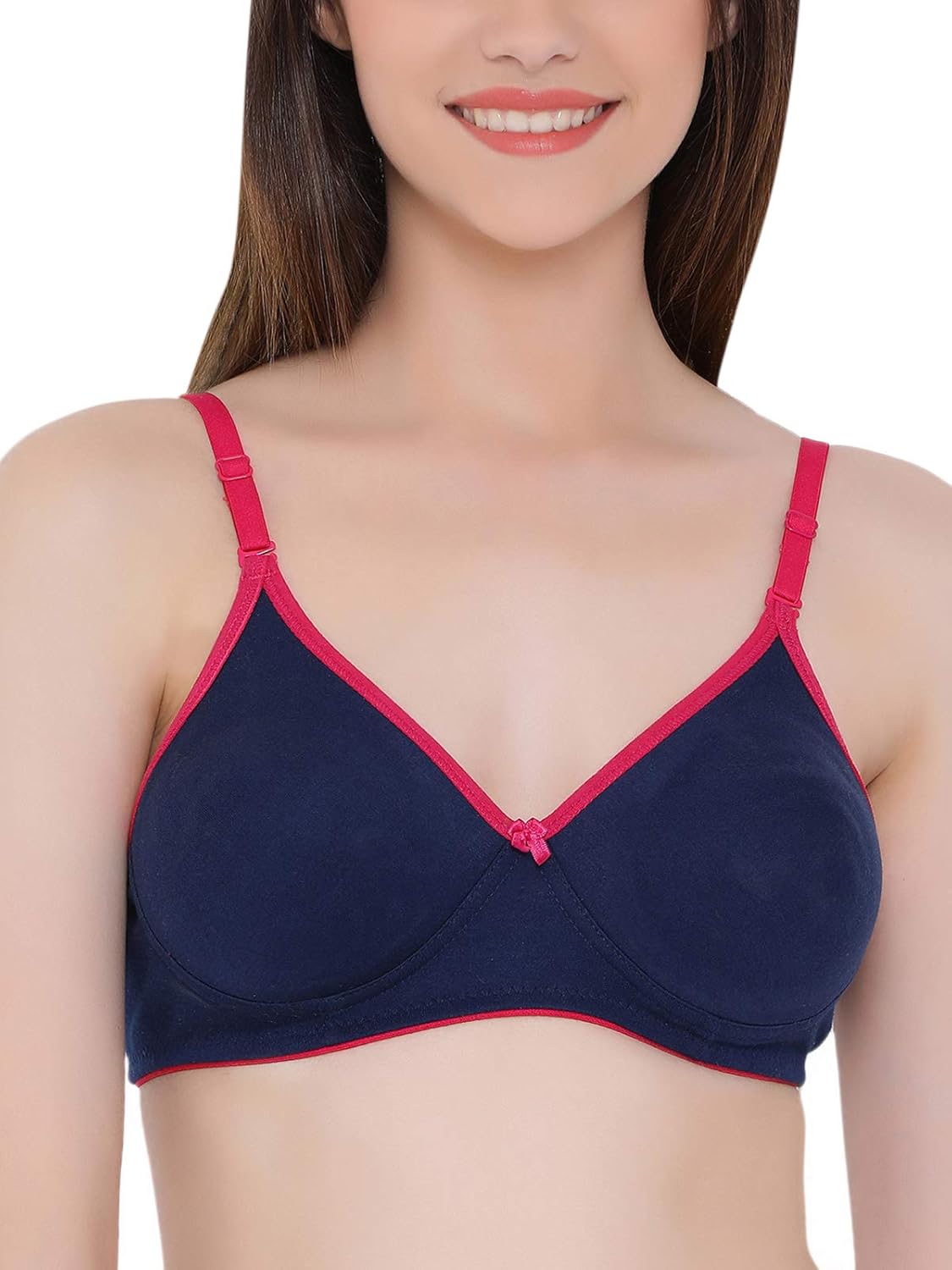 Clovia Women's Cotton Rich Solid Lightly Padded Demi Cup Wire Free T-Shirt Bra - Light Blue - Review, Price and Buying Guide