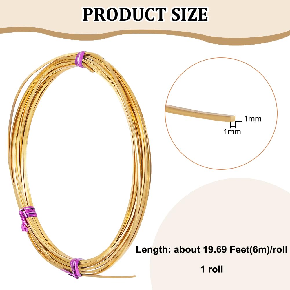Fil Malléable Perles Fil De Laiton Doré 2 Mm X 20 M Pour Bijoux Et