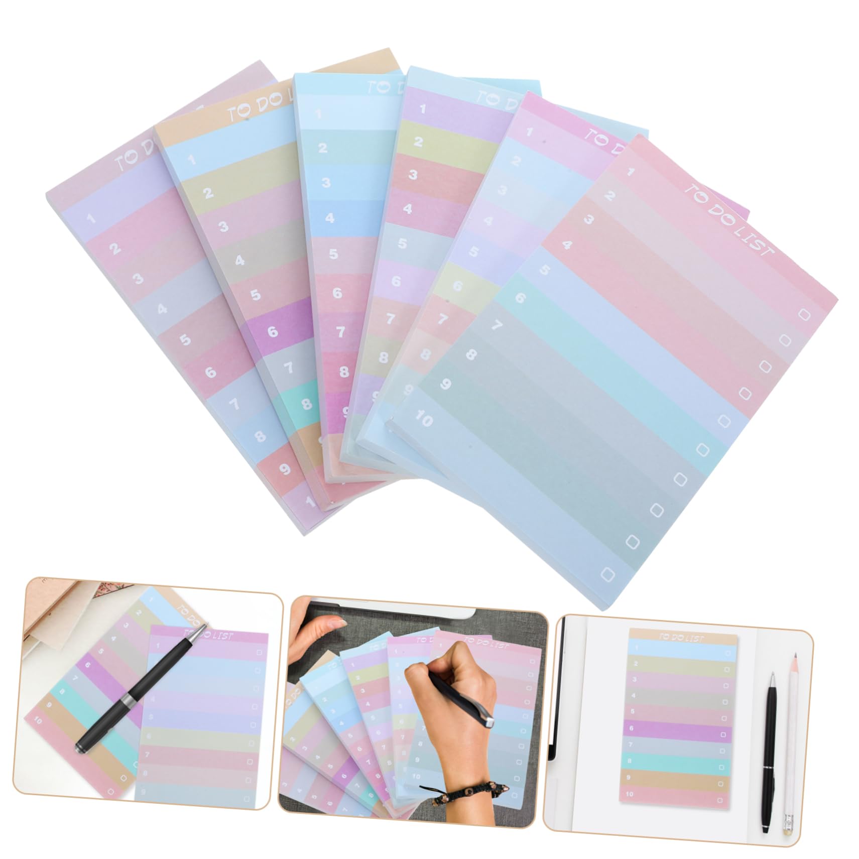 EXCEART 3 Ensembles Bloc-notes Hebdomadaire Planificateur De Haute Performance De Recharge Planificateur De Révision Faire Un Bloc Note Planificateur Sans Date Papier 12 Pièces * 3