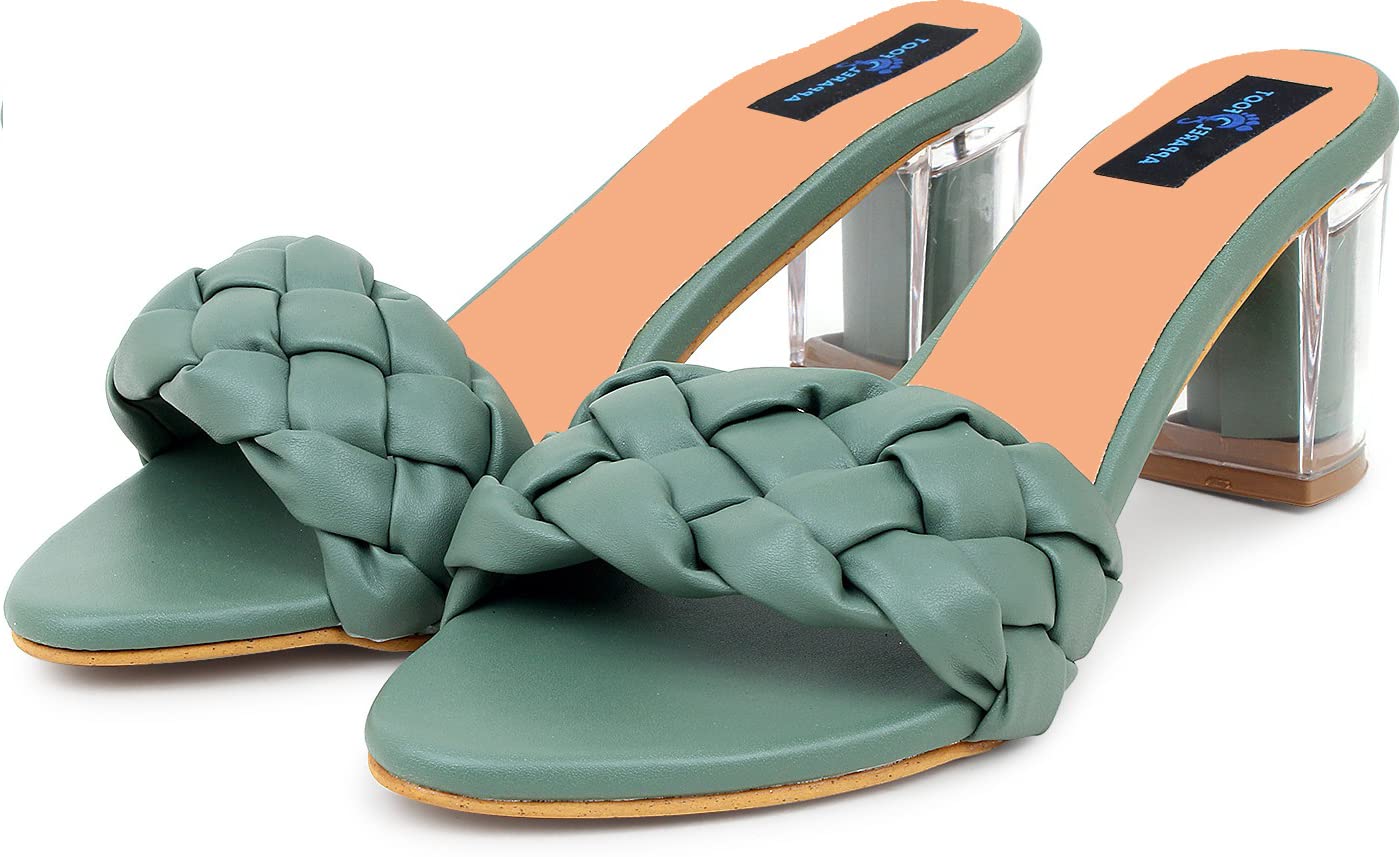 Apparel4Foot Braided Slide-On Heels On Amazon (OLIVE, numeric_3) (B0B3VRKS4X) Amazon Price History, Amazon Price Tracker