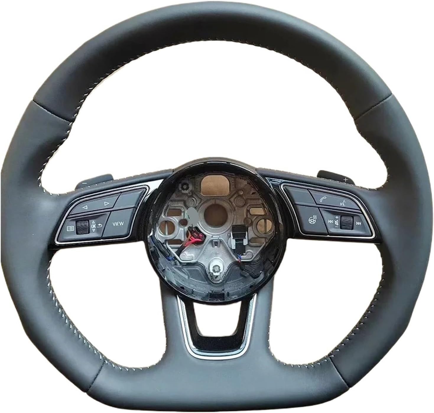 Compatible For Audi A3 Flat-bottomed D-Shaped Heated Sports Steering Wheel Assembly Accessories