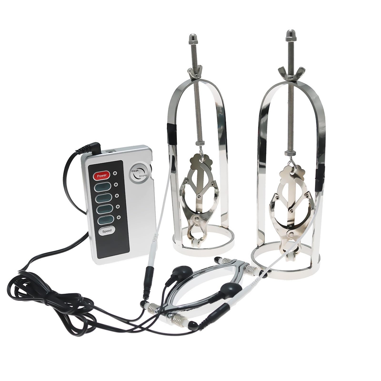 BDSM Elektro Shock Schamlippenclip Sex Extrem Metall Nippelklemmen