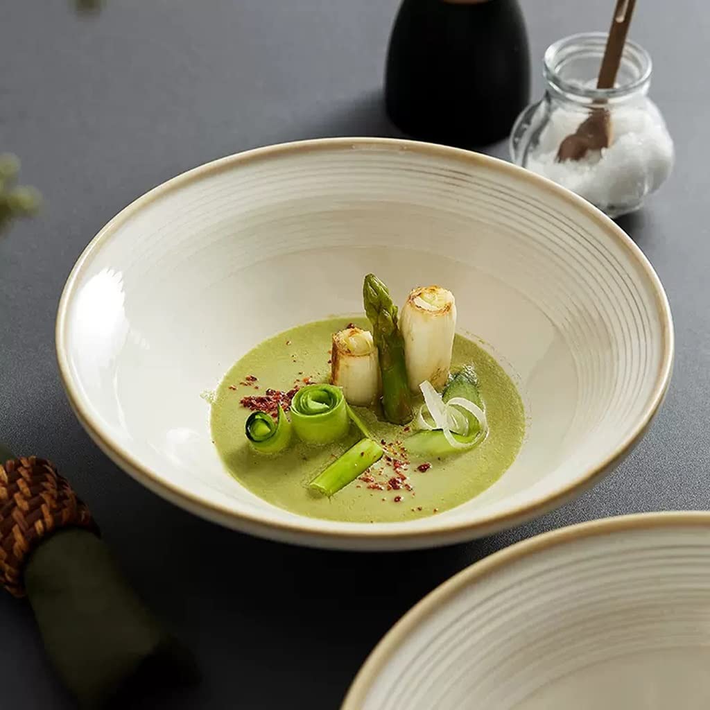 Tazones para servir Tazón de sopa Tazón Grande de cerámica para El hogar Tazón Grande de fideos para restaurante Tazón Grande para pescado hervido Tazón Grande para olla Tazón de cereales