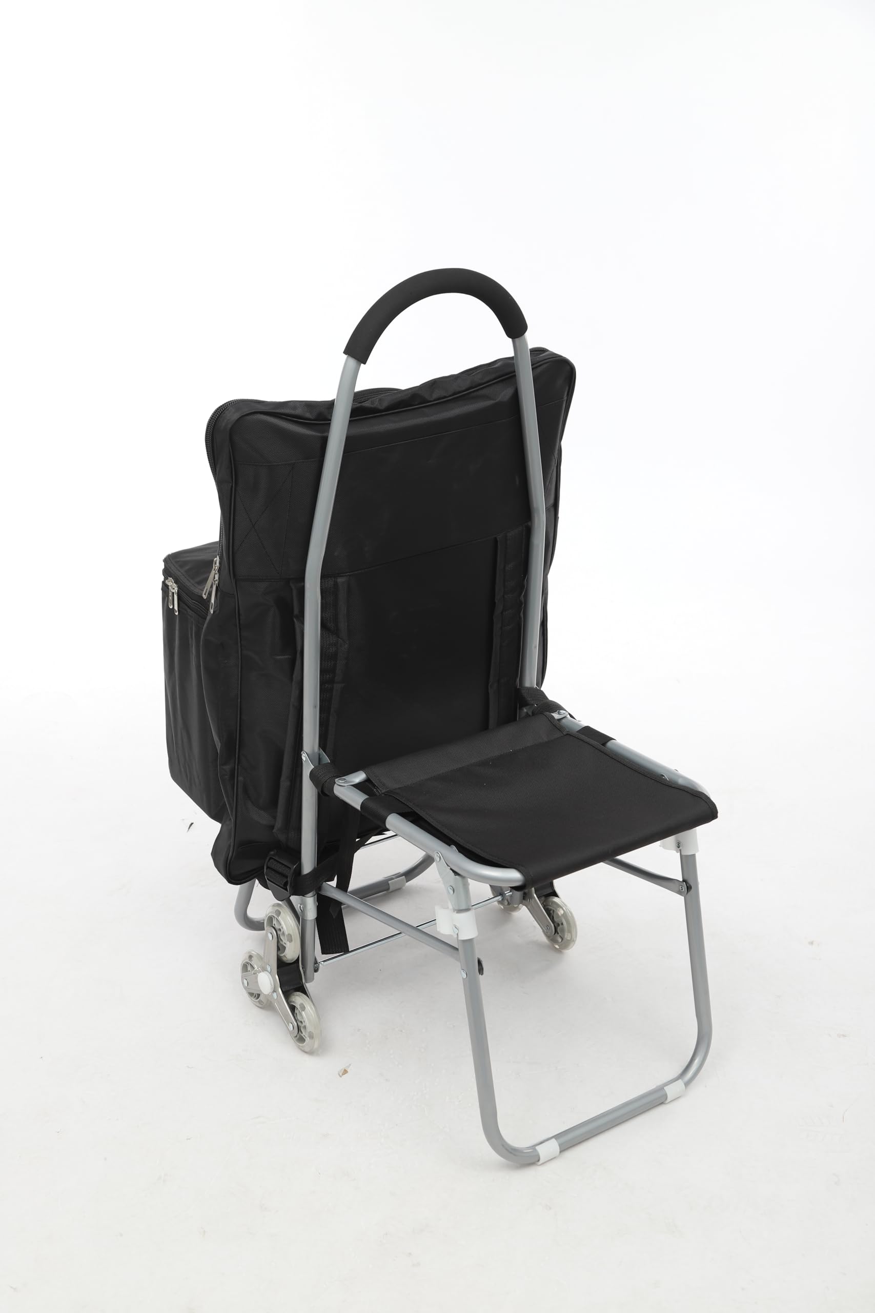 Art Cart - Caballete multifuncional con ruedas y bolsa de almacenamiento, juego de pintura plegable, carrito de transporte para pintura al aire libre y bocetos, color negro