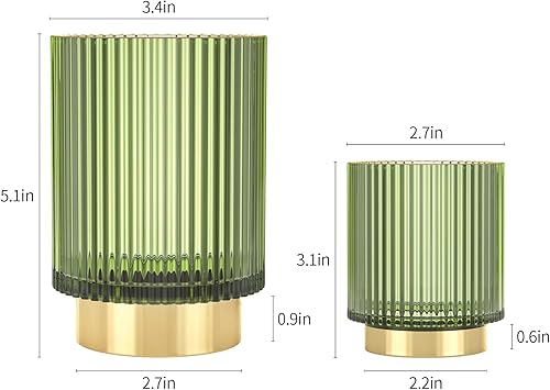 Miniatura 5 de CANITORON Soporte para Brochas de Maquillaje, Paquete de 2 Soportes de Vidrio para Brochas de Maquillaje Organizador para Almacenar Herramientas