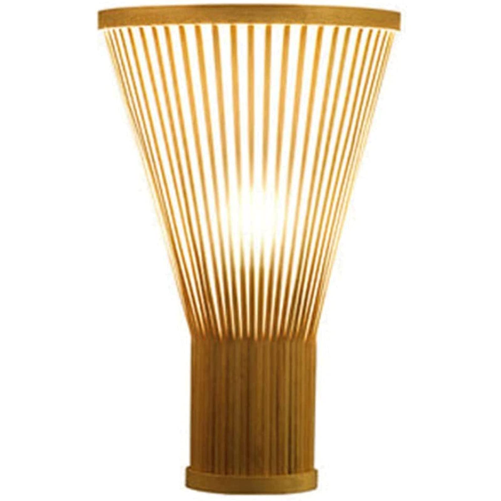 Luces de Pared Luces de Pared de bambú Chino, lámpara de Pared Creativa para Sala de Estar, Patio, Granja, casa de té, Escalera, Pasillo, cafetería, Restaurante, Apliques de Pared Sala de Lectura