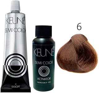Kit Keune Semi Color 60ml - Cor 6 - Louro Escuro + Ativador 60ml Keune