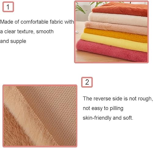 Miniatura 3 de Tela de terciopelo suave Material de felpa para decoración del hogar, cortinas, tapicería, vestido - Tela de cojín de tapicería de 63.0 in de ancho