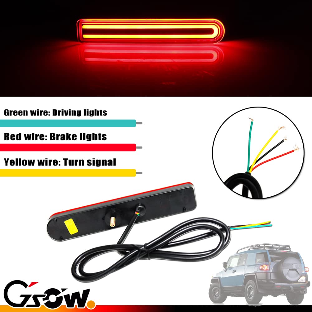 Amazon | GSOWO レッドレンズ LEDリアフォグライト 2個 トヨタ FJ