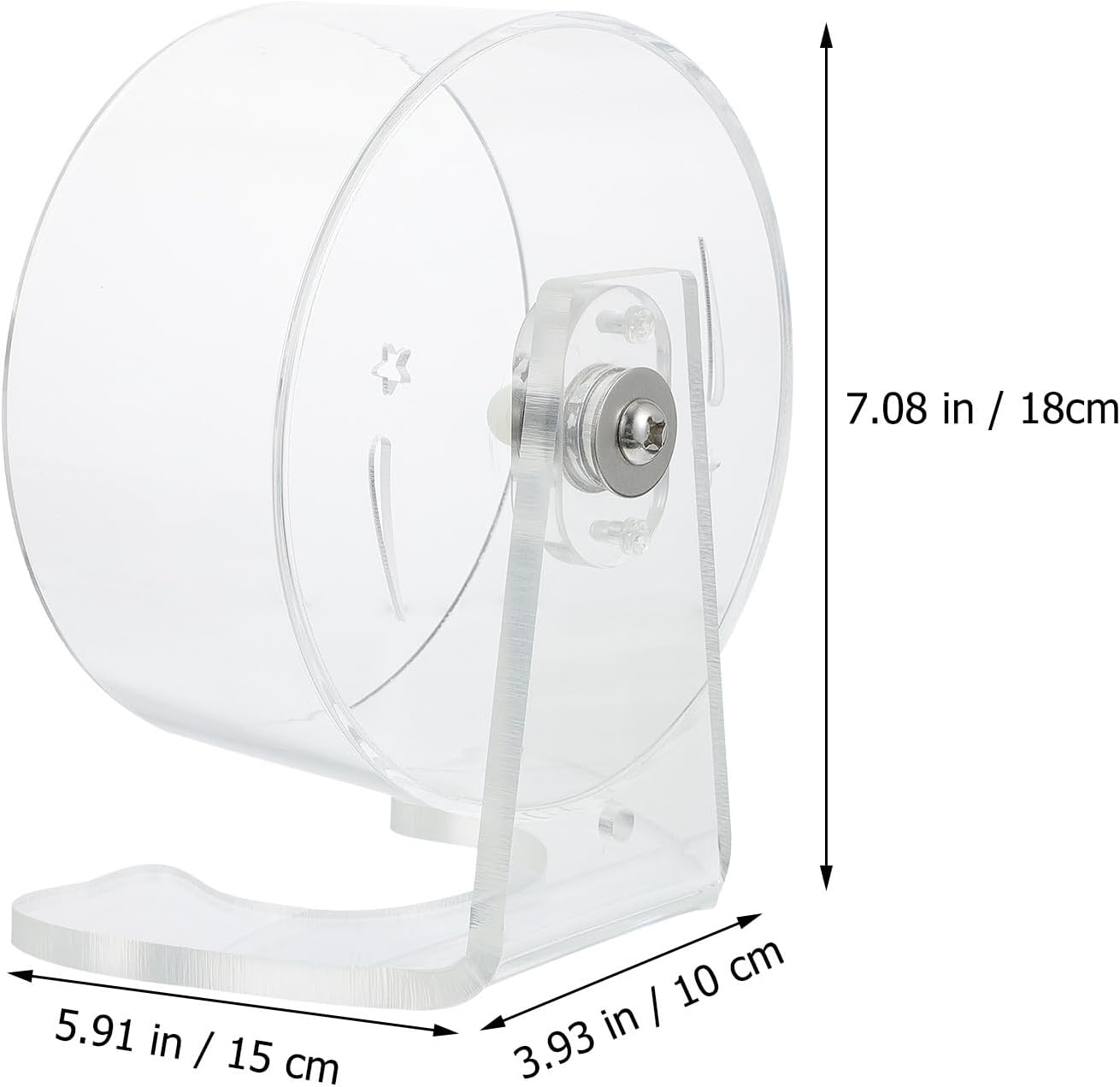 WOONEKY Hamster Exercise Wheel with Stand 15Cm Silent Running Wheel for Hamsters Mice Small Animals