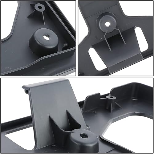 Miniatura 4 de DNA MOTORING LP-HO1068124 - Soporte de montaje para placa frontal compatible con Honda CR-V 17-19, negro mate