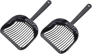 SOLUSTRE 2pcs Cat Litter Shovel with Comfortable Handle and Filtered Mesh | Household Cleaning Tool, Easy to Grasp, Practical Scooper for Daily Use