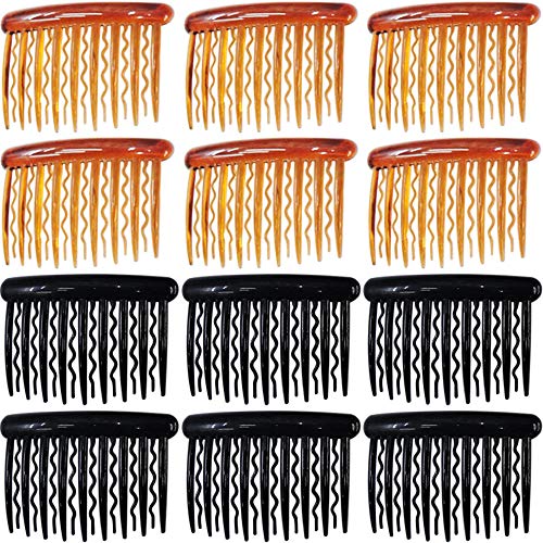 12 Peines Laterales de Plástico para Cabello Fino miniatura 1