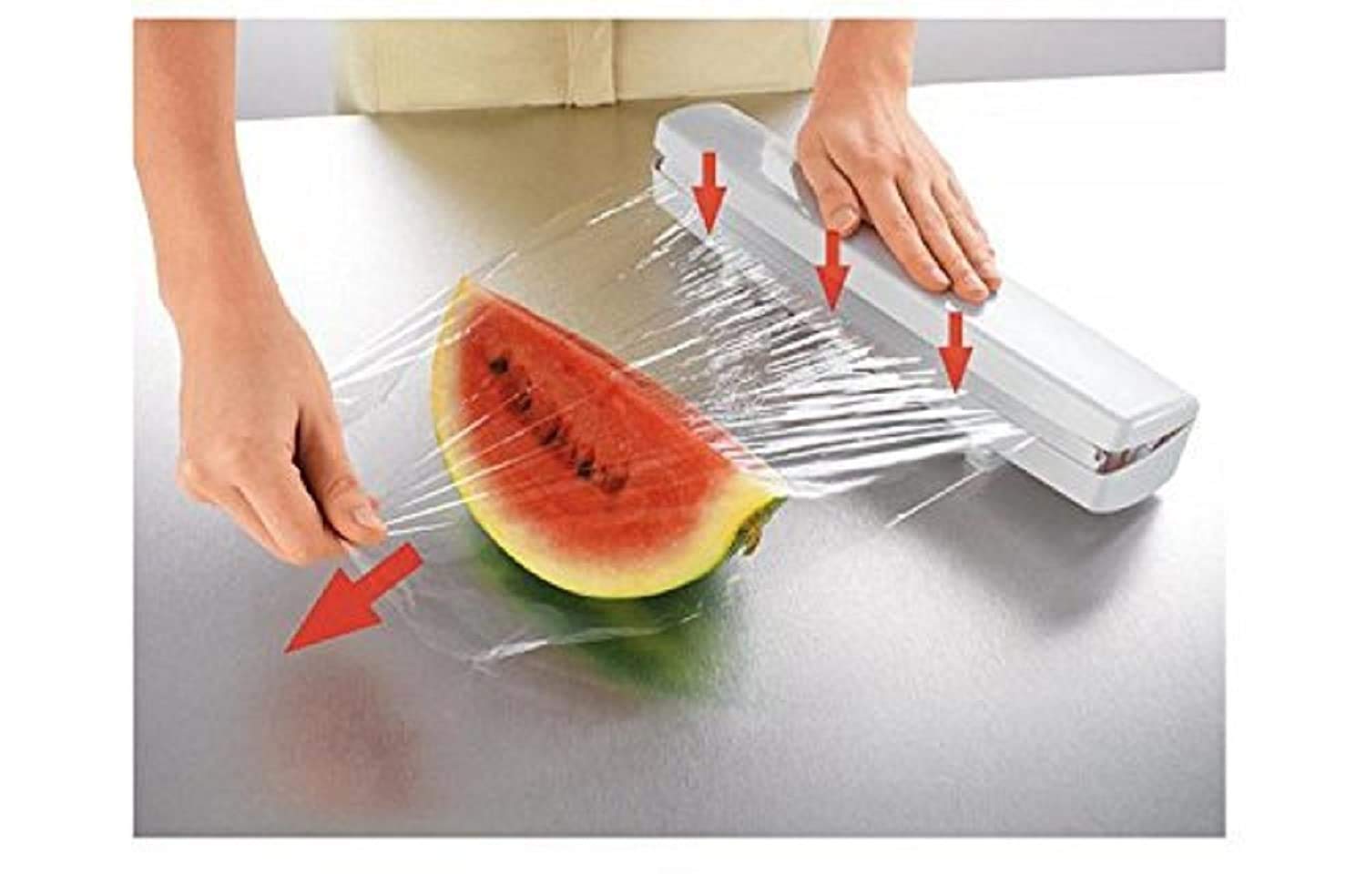 FosCaditWraptastic Food Wrap Dispenser Plastic Aluminum Foil Dispenser foil Holder Cling Wrap Wax Parchment Paper Cutter (Multicolor)