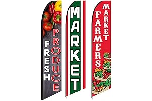 Welcome Fresh Produce Sale Farmers Market 3 Swooper Flags