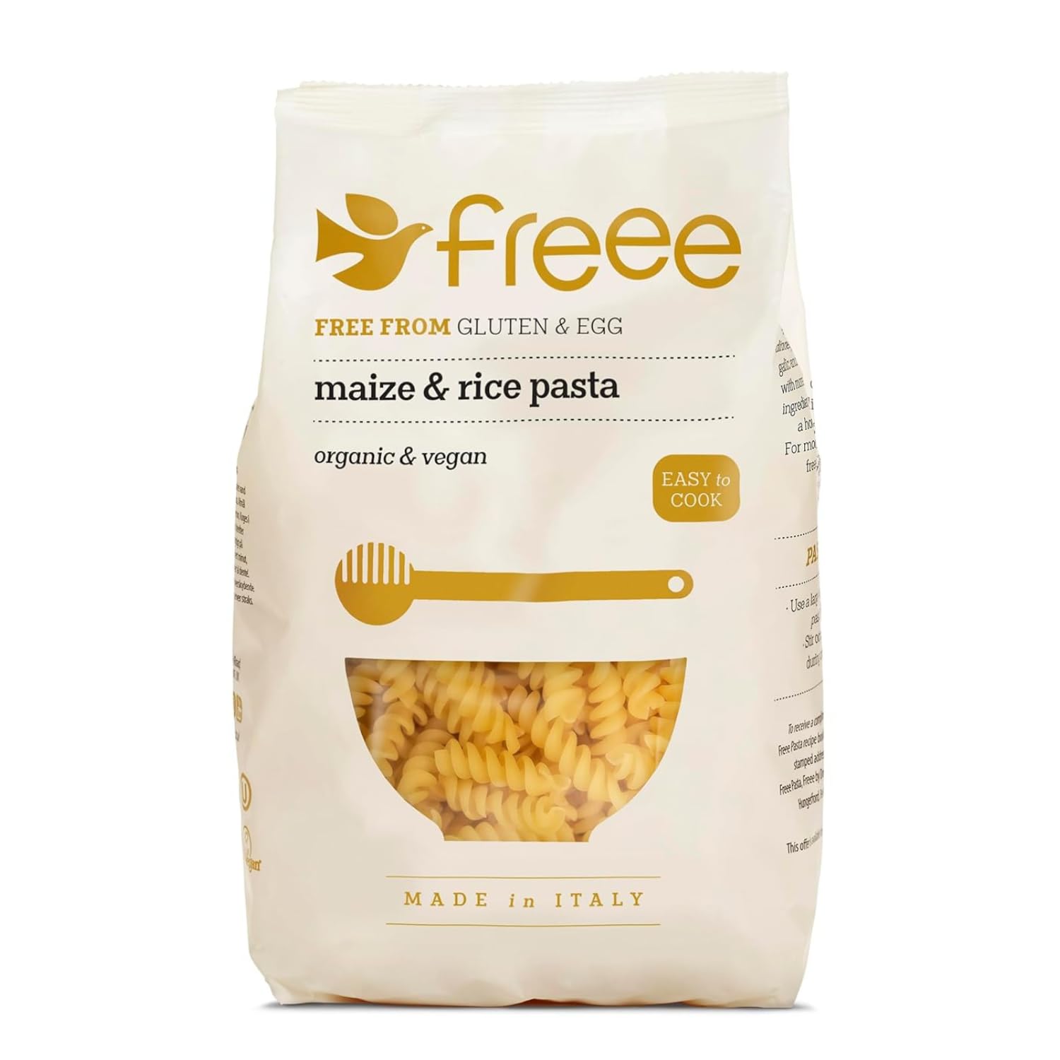 Doves Farm Bezglutenowy organiczny makaron z kukurydzy i ryżu, 500 g