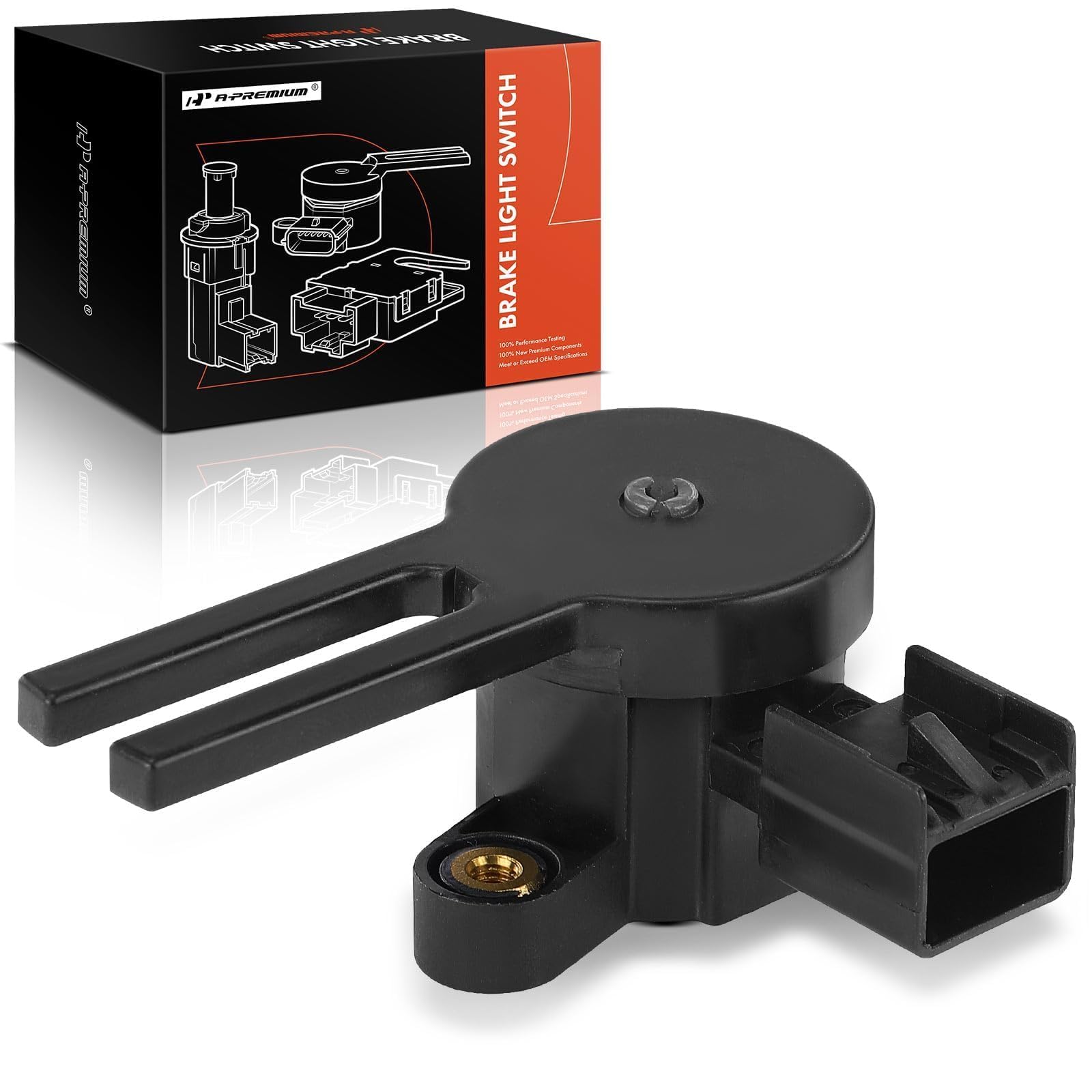 A-Premium Brake Pedal Position Sensor Compatible with Chevy Traverse 09-12, Impala, Colorado, Uplander, Monte Carlo & GMC Acadia, Canyon & Buick Enclave & Hummer H3 & Pontiac & Saturn, with 3 Pins