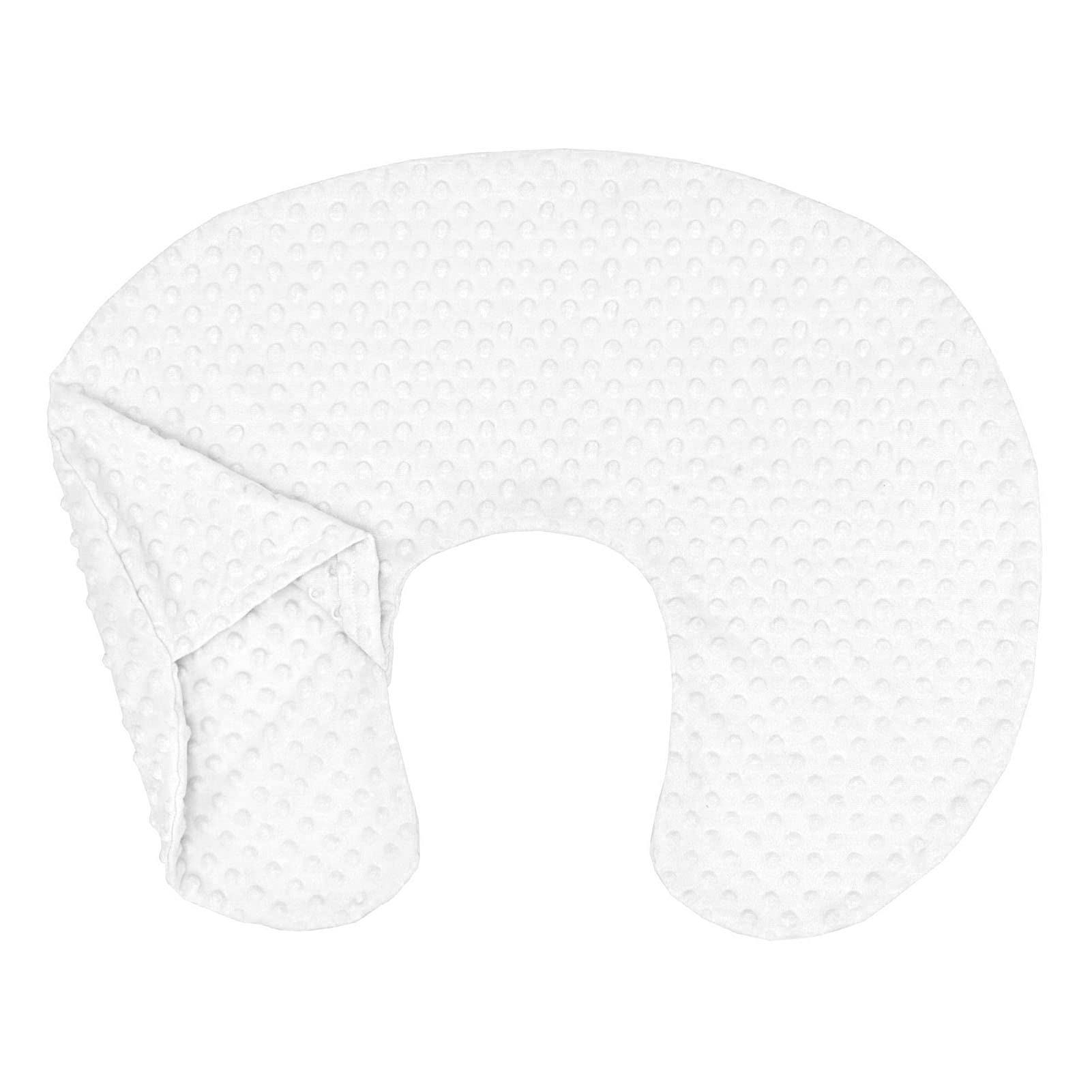 Housse de Coussin D'allaitement pour bébé, Coussin Allaitement Bebe Confortable en Forme de U pour une Expérience D'alimentation Nettoyable et Confortable (Blanc)