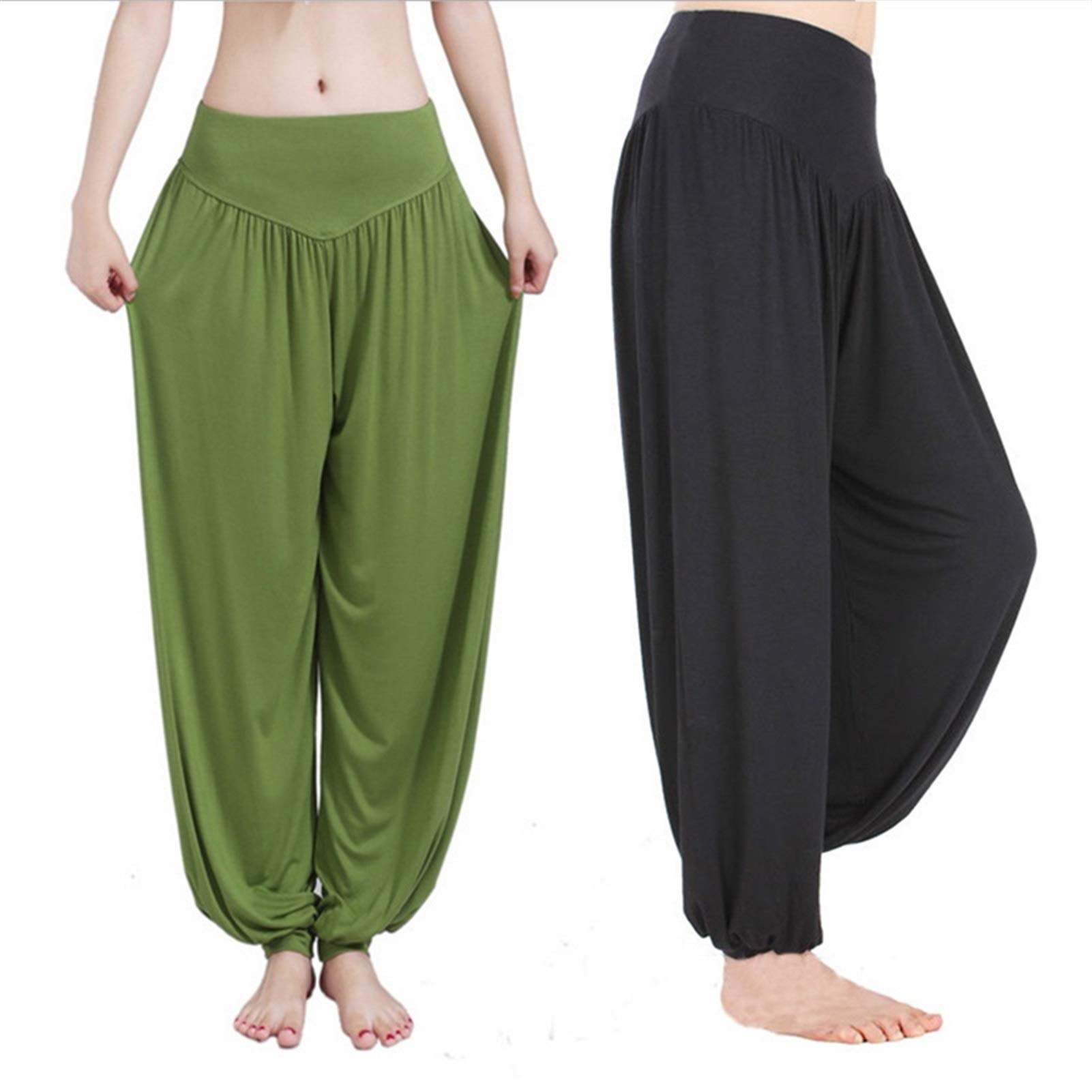 Pantalones De Yoga De Pierna Ancha Mujeres Sueltas Pantalones Largos Pantalones De Yoga Danza Suave Pantalones De Hogar Pantalones De Yoga