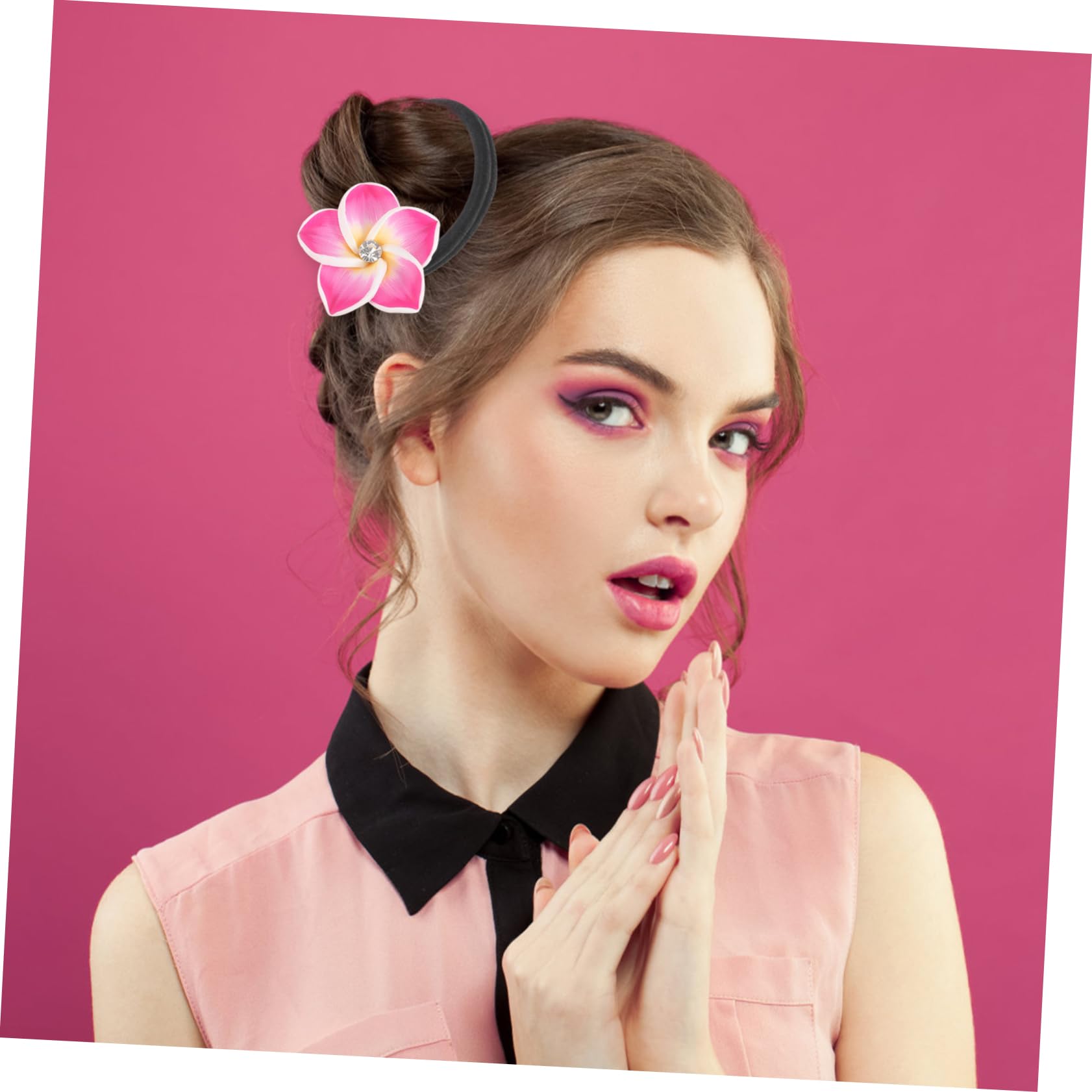 FOMIYES 3 Juegos De Bandas Elásticas Para El Cabello Para Mujeres Y Niñas Lazos De Flores A La Moda Cuerda Elástica Para De Caballo 10 Unidades X 3