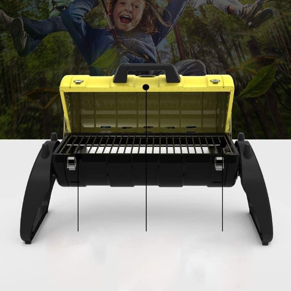 Grille Węglowe Grill Na Węgiel Drzewny Przenośny Grill Składany Grill Ze Stali Nierdzewnej Grill Kempingowy Do Gotowania Na Kempingu Grill Na Węgiel(Blue)