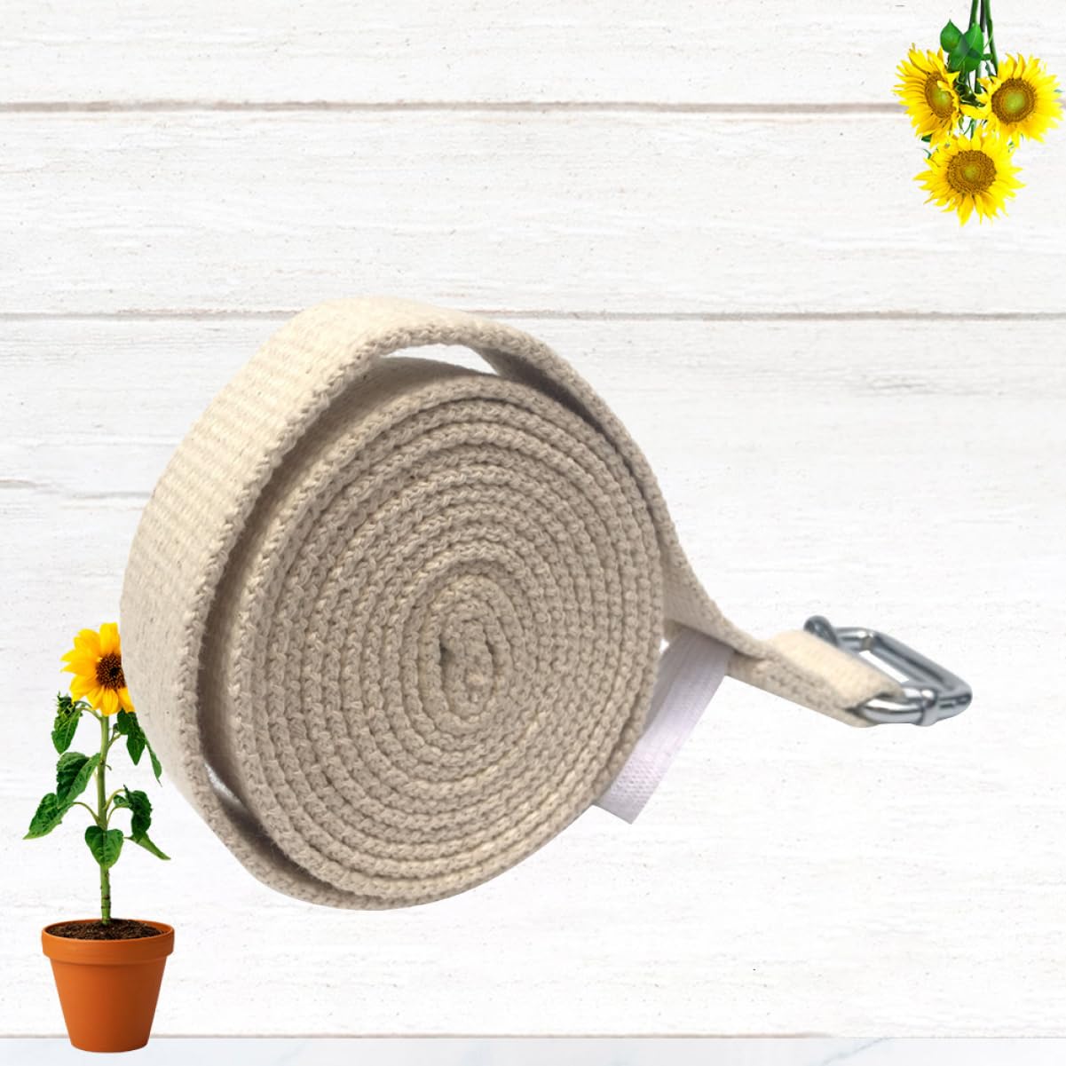 ifundom Yoga Stretch Belt Thicken Fitness Elastic Band for Men Women Portable Stretching Strap for Pilates Daily Exercise Improves Flexibility Muscle