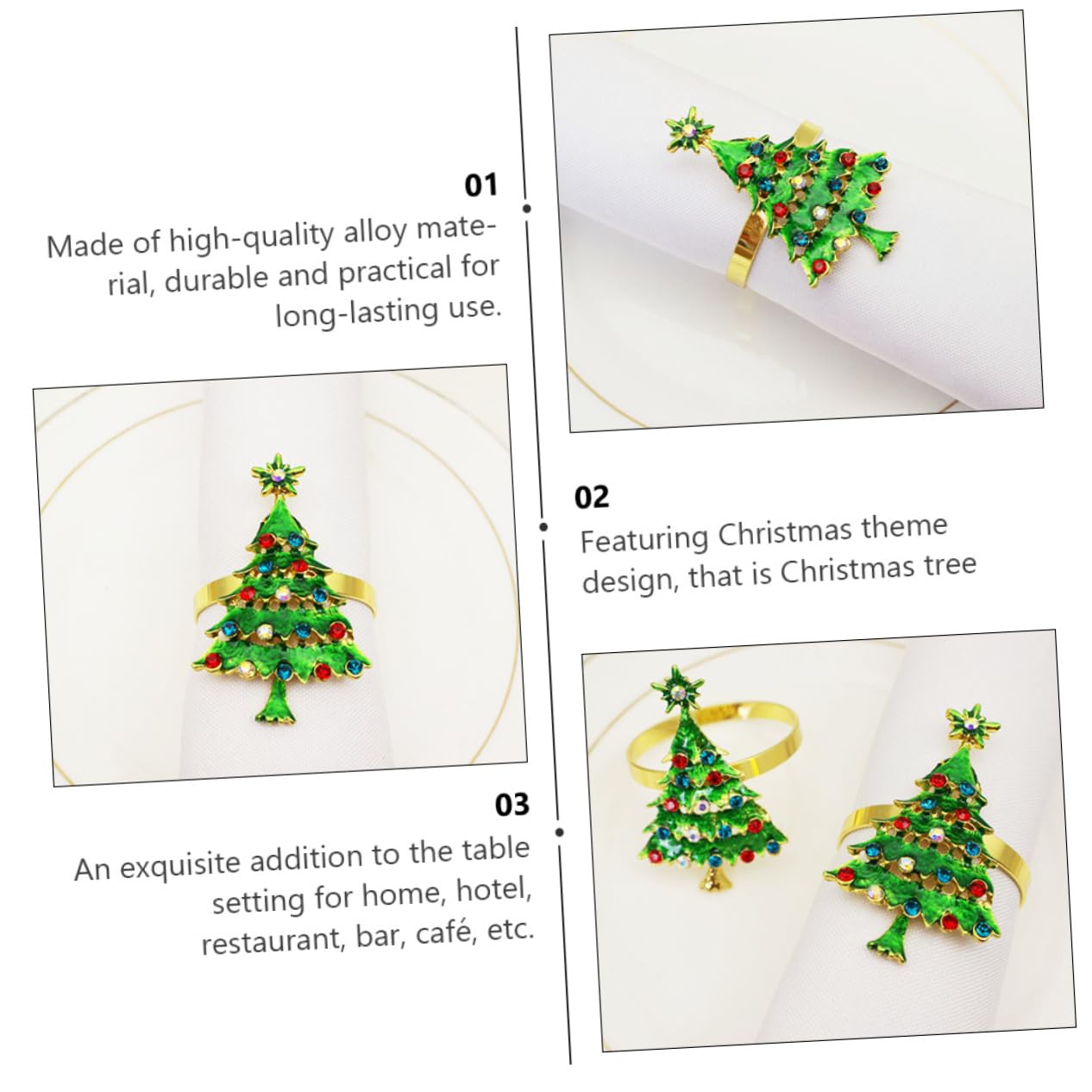 OUNONA 18stücke Weihnachtsbaum Napkin Ringe Aus Metall Festliche Serviettenhalter Für Hochzeiten Feiern Und Weihnachtsdekoration Langlebig Und Stilvoll