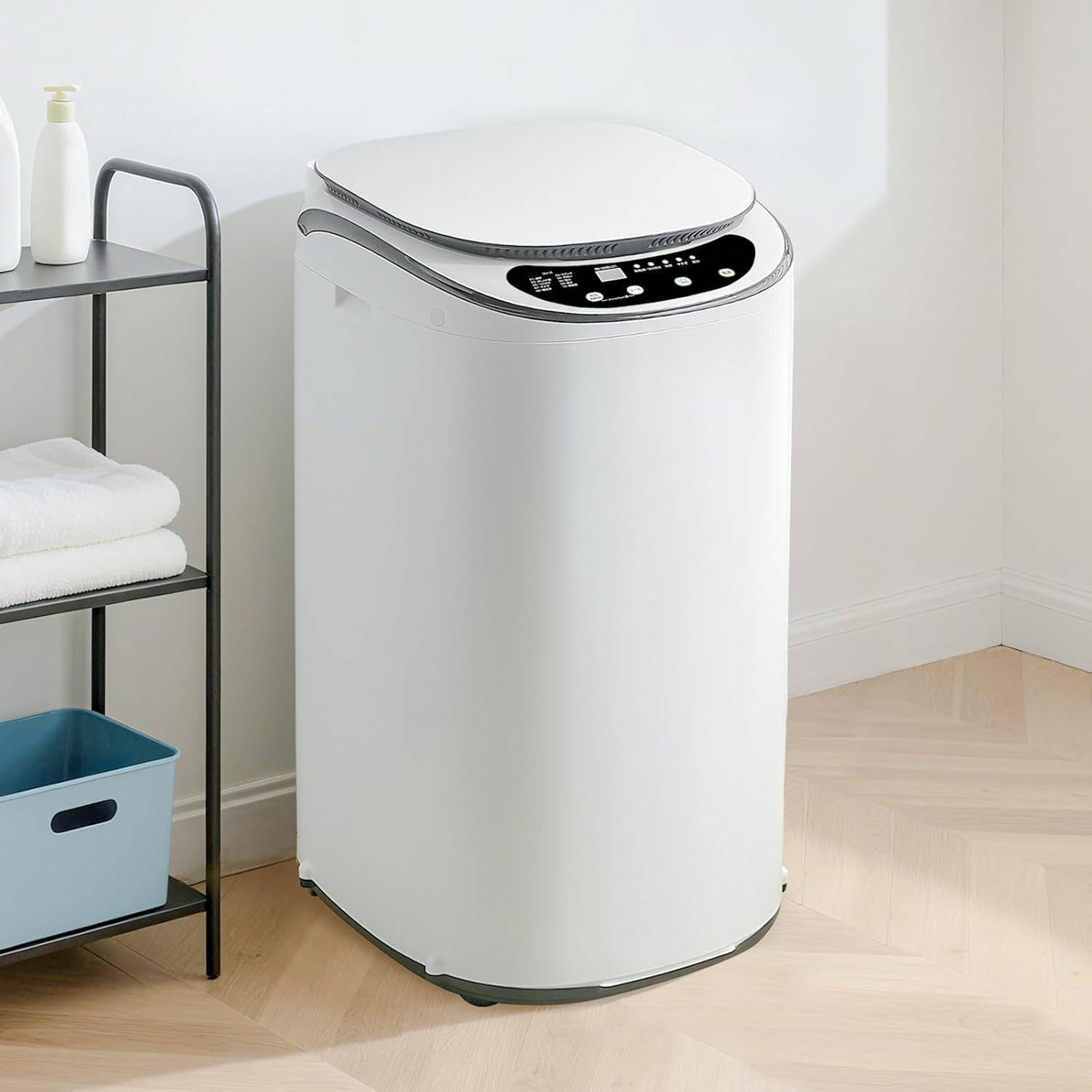 Washing Machine, 7.1 lbs (3.2 kg), Dryer Included, Small, Stainless Steel Tank, Heater Drying, Timer Function, Speed Cleaning, Living Alone, Sub-Washing Machine, New Life