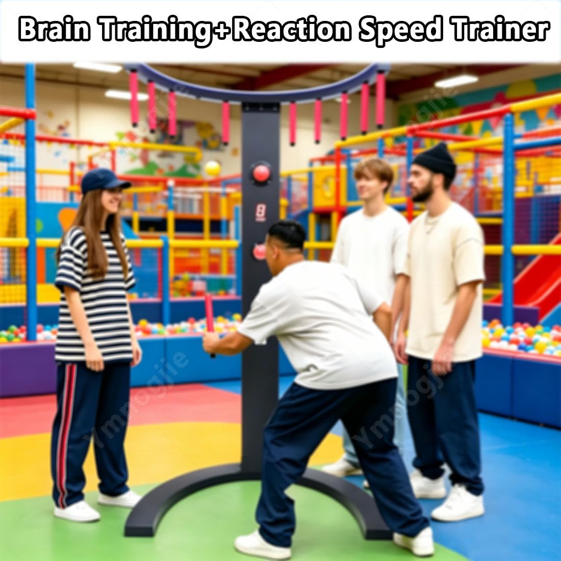 Máquina Recreativa Arcade Juego Palos para Entrenamiento Coordinación Ojo Mano Y Reflejos,Incluye Tres Modos Juego,Ideal para Fiestas,Eventos,Carnavales Y Bares