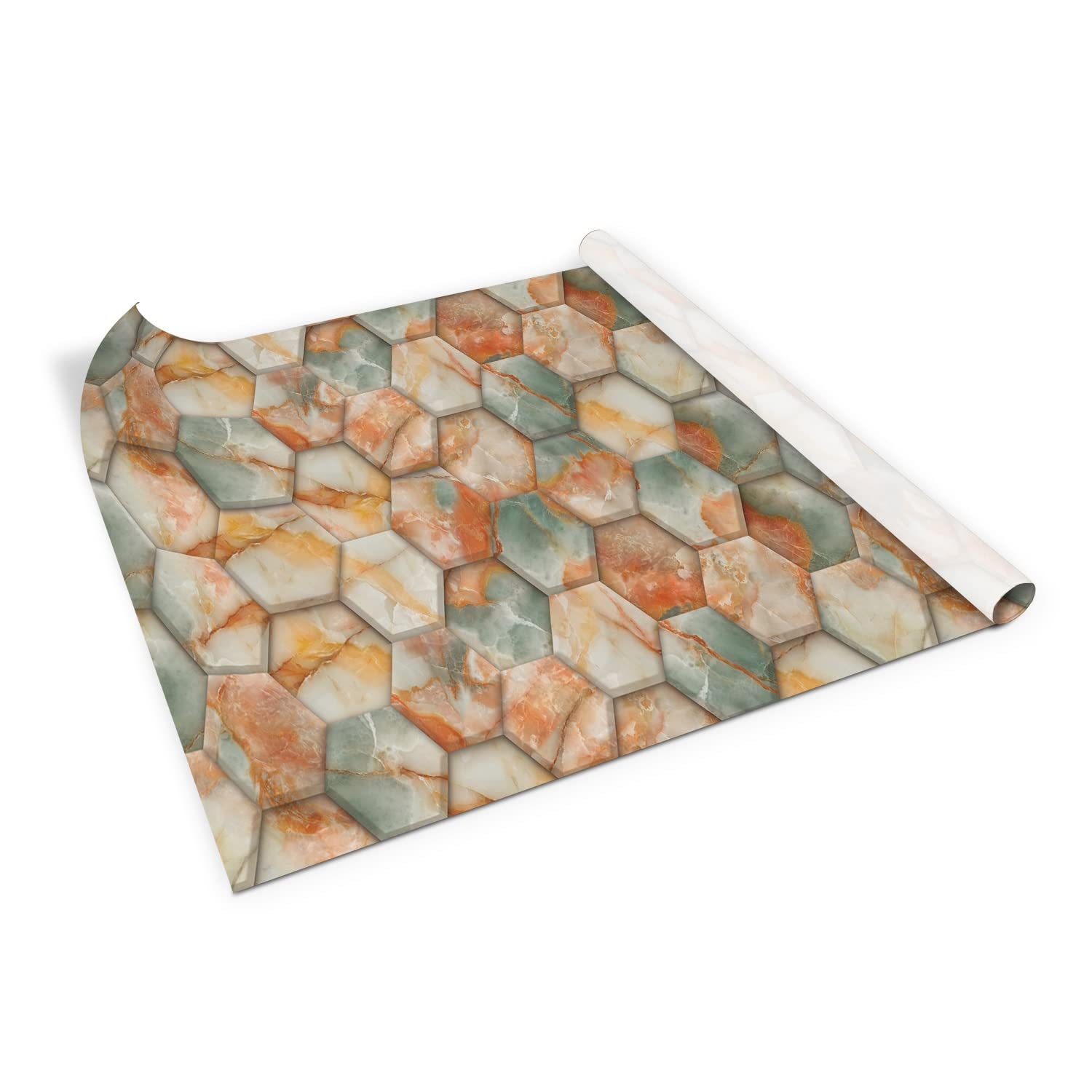 Pegatina en la cómoda y estantes para decoración de salones modernos con vinilo de mármol 100x50