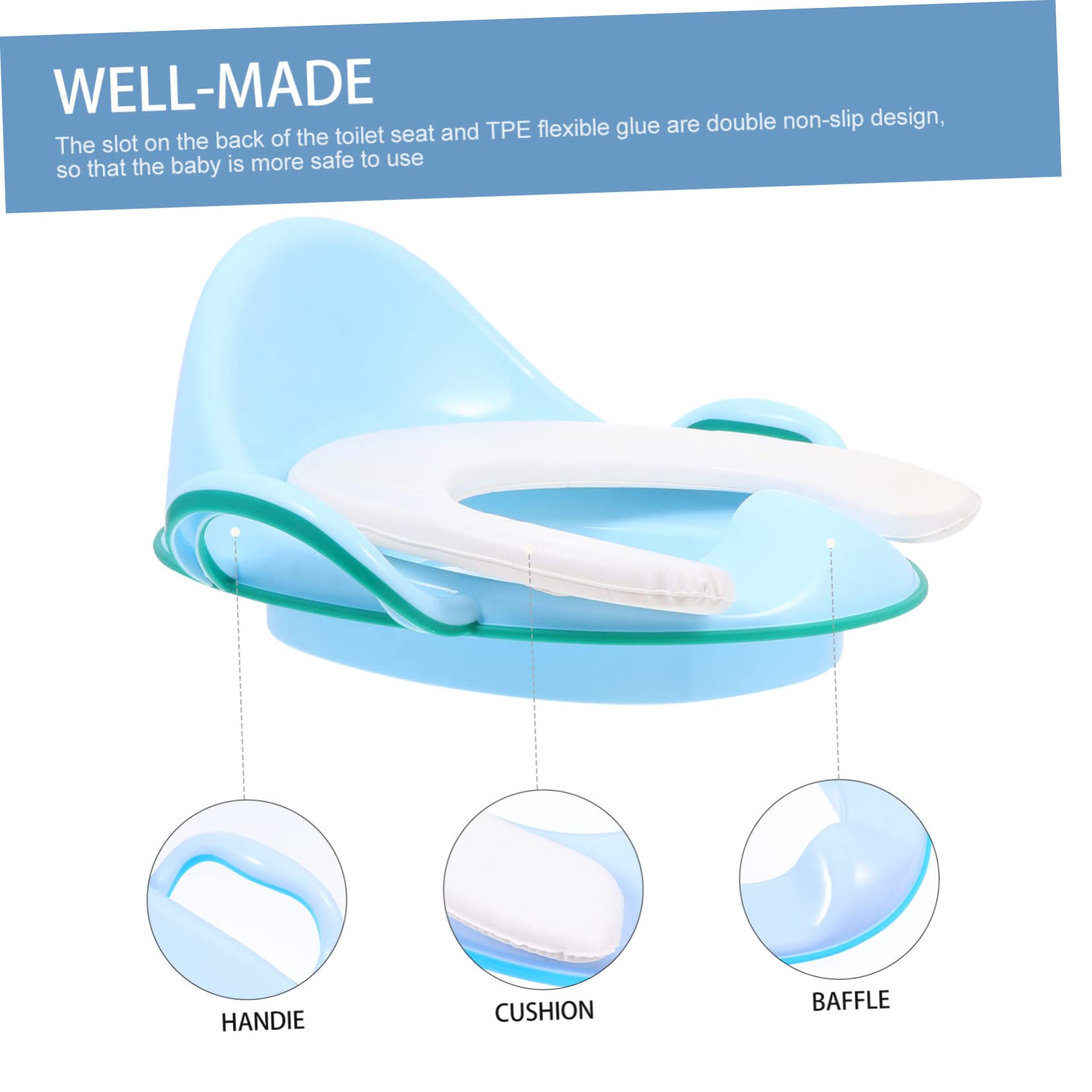 LIFKOME 1Set Sedili Per Allenamento Per Manici Sicuri e Antiscivolo Riduttore Per Wc Facile Installare e Compatibile Con Maggior Dei Water