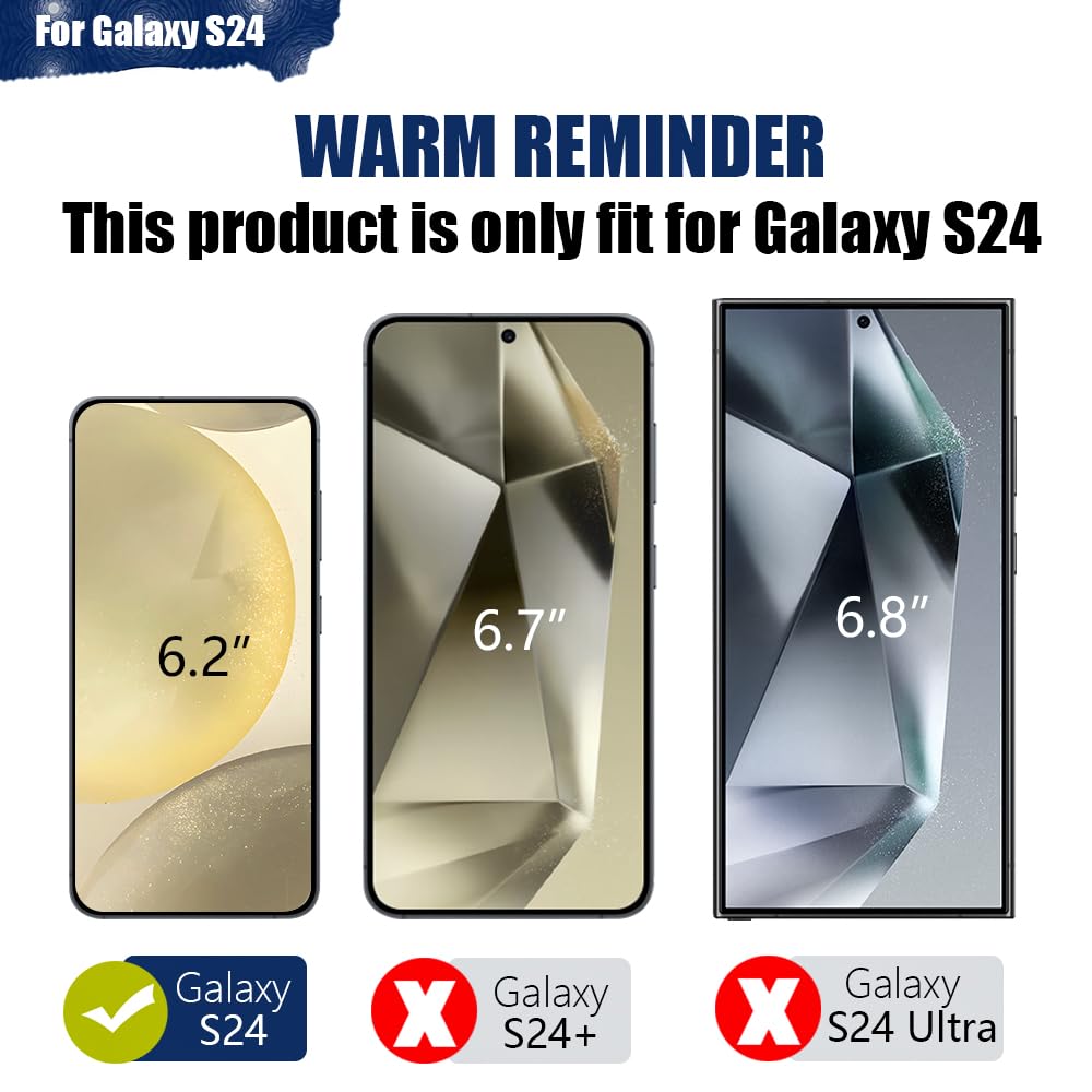 BAHOND Upgraded Battery Case for Samsung Galaxy S24, 5000mAh Rechargeable Extended Battery Charging Charger Case, Add 100% Extra Juice, Not Compatible with S24+ or S24 Ultra (6.2 inch) Black