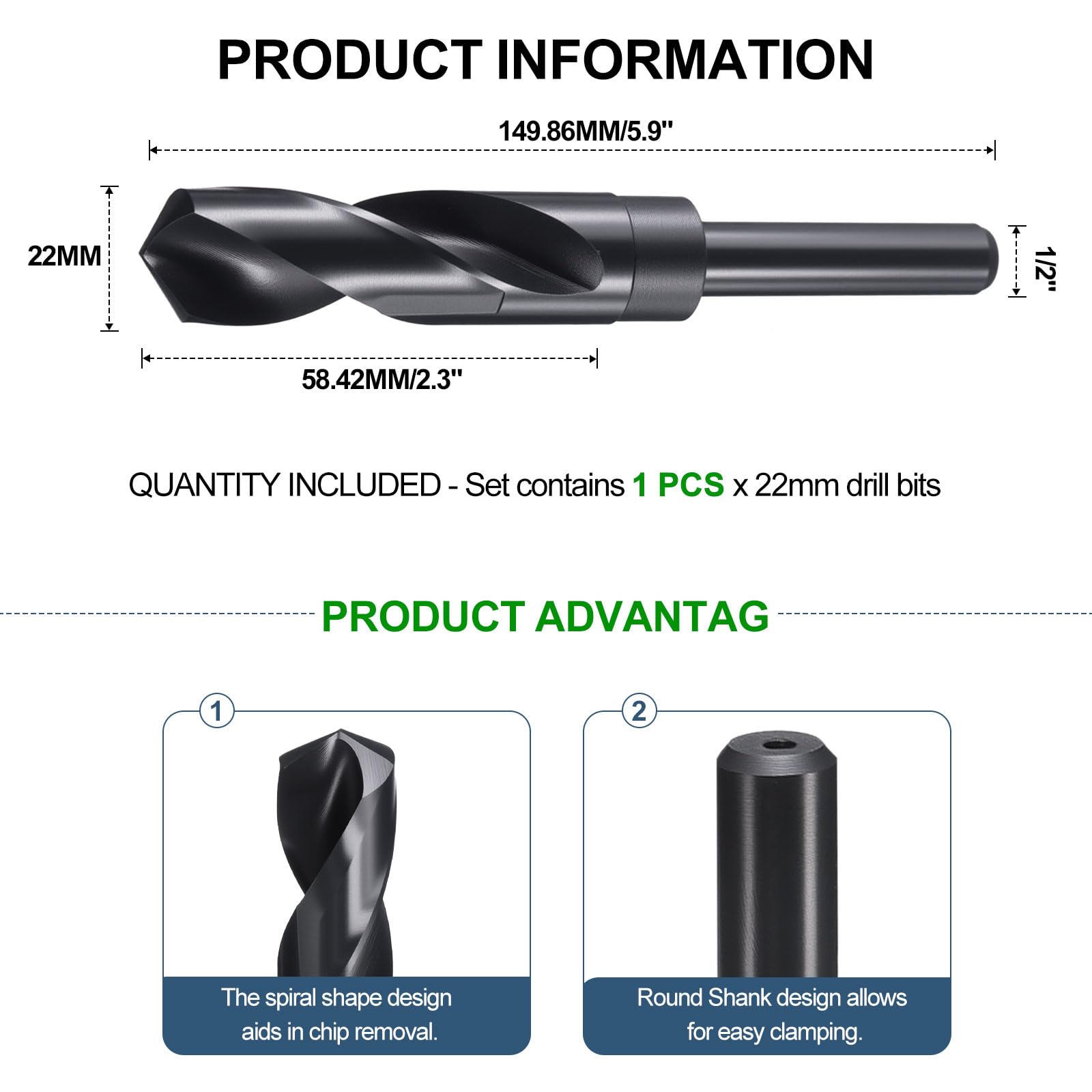 METALLIXITY Drill Bit (22mm) - Image 2