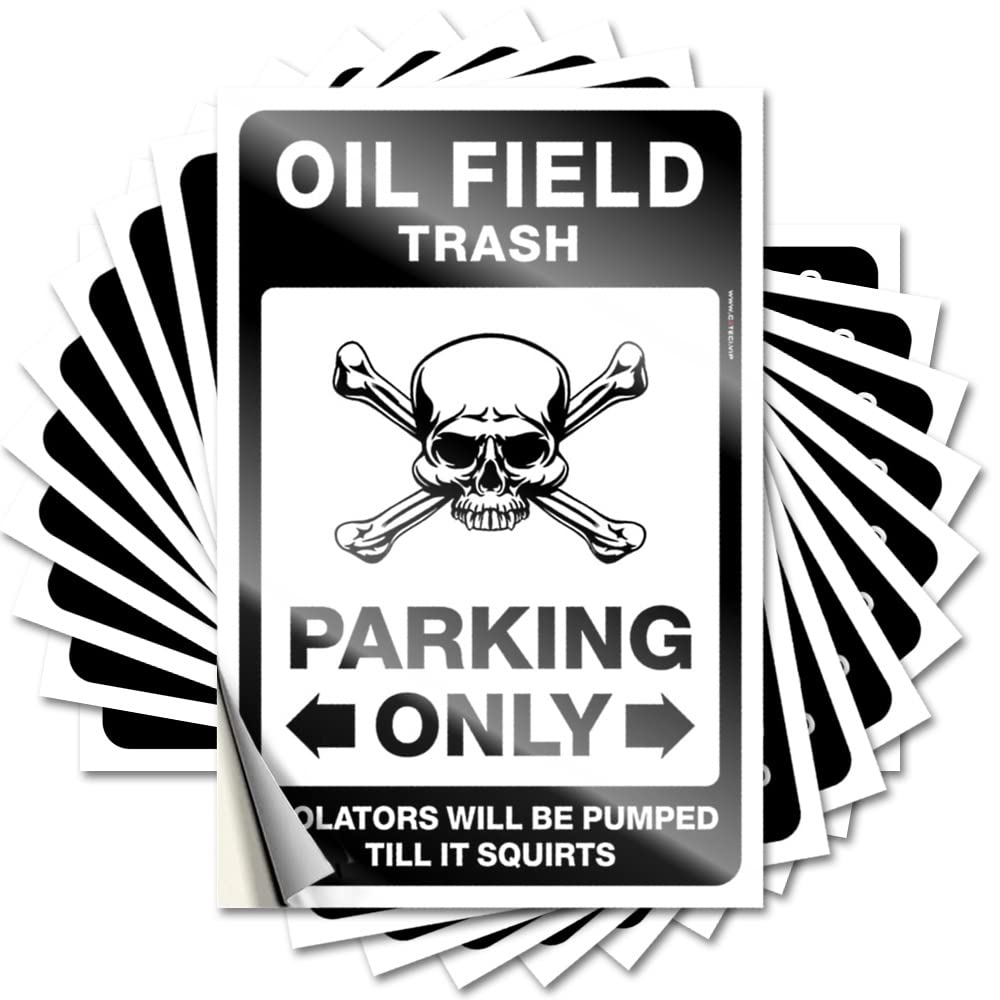 Quote Glitter, Car Haves Oil Field Trash Parking Only | Bar Room Decor(6X9CM)