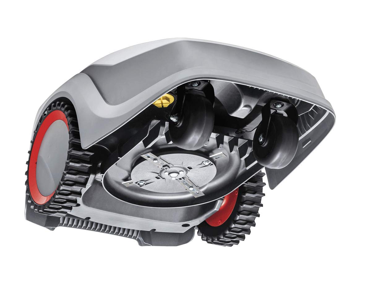AL-KO Robot cortacésped Robolinho 500 W, Ancho de Corte de 20 cm, batería de Ion de Litio (2,5 Ah/máx. 20 V), Superficies de césped de hasta 500 m², Capacidad de Subida hasta 45%, silencioso 60