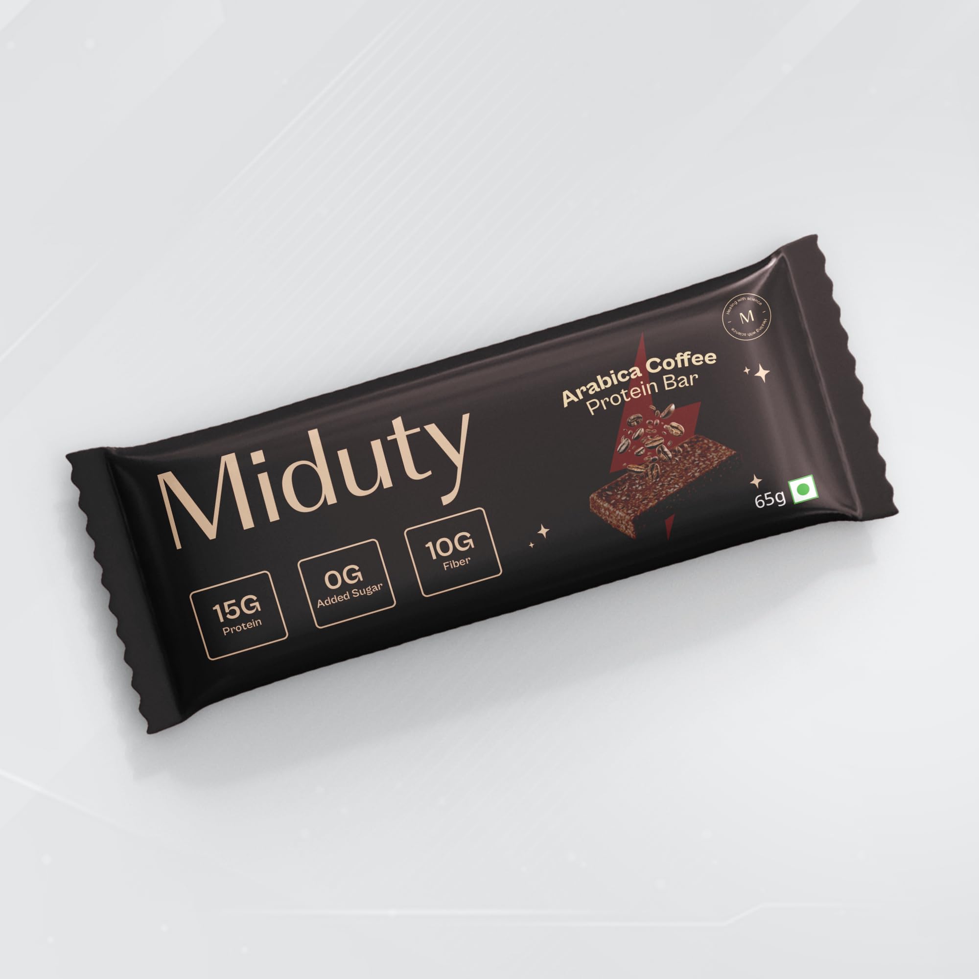 Miduty High Protein Bars - 15g Whey Protein Isolate, 0g Added Sugar, 10g Fiber - No Soy, No Peanuts - Arabica Coffee Flavors For Fitness, Weight Management (Coffee)-image-19